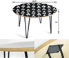 American Eskimo Dog Pattern Print Circular Coffee Table