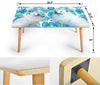 American Eskimo Print Rectangular Coffee Table