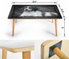 Brittany Dog Print Rectangular Coffee Table