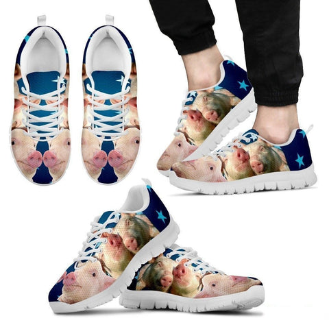 Pink Pig Running Shoes For Men-Free Shipping Limited Edition-Paww-Printz-Merchandise