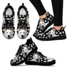 Dog  Paws Print (Black/White) Running Shoes For Women-Free Shipping-Paww-Printz-Merchandise