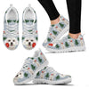 Maltese Dog Christmas Print Running Shoes For Women-Free Shipping-Paww-Printz-Merchandise