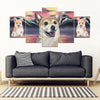 Pembroke Welsh Corgi On Mountain Print-5 Piece Framed Canvas- Free Shipping-Paww-Printz-Merchandise