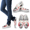 Valentine's Day Special Poodle Print Slip Ons For Women- Free Shipping-Paww-Printz-Merchandise