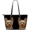Yorkshire Print Large Leather Tote BagLimited EditionExpress Shipping