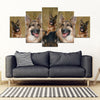 German Shepherd Print-5 Piece Framed Canvas- Free Shipping-Paww-Printz-Merchandise