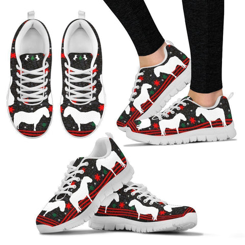 Shetland pony Horse Print Christmas Running Shoes For Women-Free Shipping-Paww-Printz-Merchandise