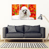 Cute Poodle Print 5 Piece Framed Canvas- Free Shipping-Paww-Printz-Merchandise