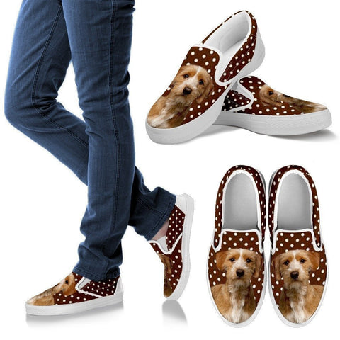 Basset Fauve de Bretagne Dog Print Slip Ons For Women-Express Shipping-Paww-Printz-Merchandise