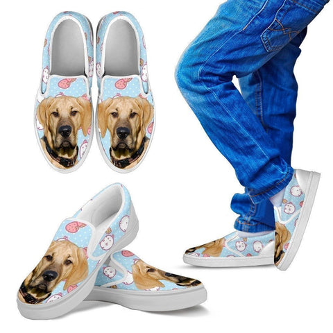 Broholmer Dog Print Slip Ons For Kids-Express Shipping-Paww-Printz-Merchandise