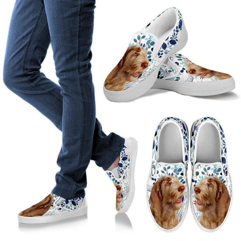 Spinone Italiano Dog Print Slip Ons For Women-Express Shipping-Paww-Printz-Merchandise