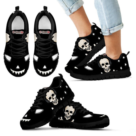 Halloween Themed Print Black Shoes For Kids- Free Shipping-Paww-Printz-Merchandise