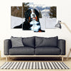 Bernese Mountain Dog Print 5 Piece Framed Canvas- Free Shipping-Paww-Printz-Merchandise