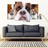 American Bulldog Print- 5 Piece Framed Canvas- Free Shipping-Paww-Printz-Merchandise