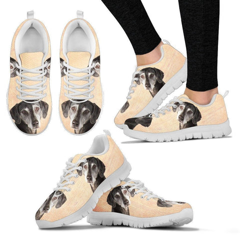 Sloughis Dog Print-(Black/White) Running Shoes For Women-Express Shipping-Paww-Printz-Merchandise