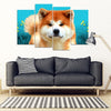 Akita Dog Print 5 Piece Framed Canvas- Free Shipping-Paww-Printz-Merchandise