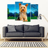 Cute Yorkie(Yorkshire Terrier) Print 5 Piece Framed Canvas- Free Shipping-Paww-Printz-Merchandise