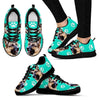 Paws Print German Shepherd (Black/White) Running Shoes For Women-Express Shipping-Paww-Printz-Merchandise