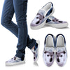 White Husky Print Slip Ons For Women- Express Shipping-Paww-Printz-Merchandise