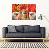 Pekingese Dog Print- Piece Framed Canvas- Free Shipping-Paww-Printz-Merchandise