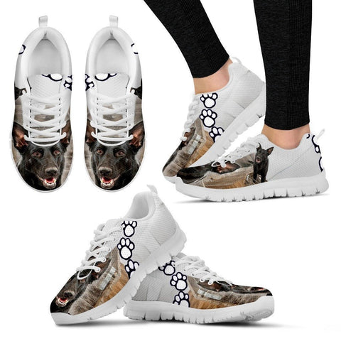 Customized Dog Print Sneakers For Women(White)-Designed By Andrea Frey-Express Shipping-Paww-Printz-Merchandise