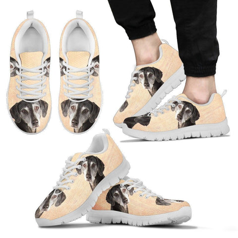 Sloughis Dog Print-(Black/White) Running Shoes For Men-Express Shipping-Paww-Printz-Merchandise