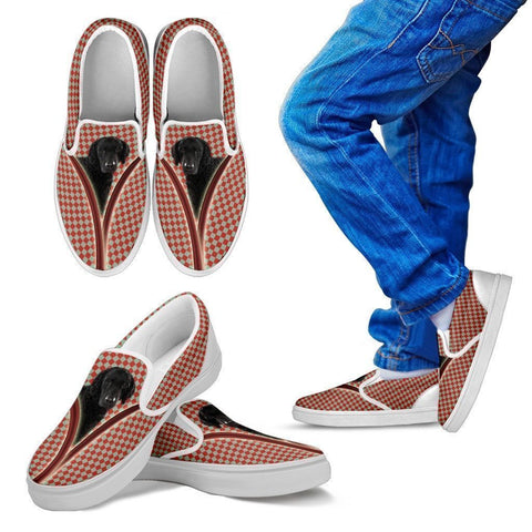 Curly Coated Retriever Dog Print Slip Ons For Kids-Express Shipping-Paww-Printz-Merchandise