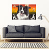 Border Collie Print-5 Piece Framed Canvas- Free Shipping-Paww-Printz-Merchandise