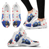 Hyacinth Macaw Parrot Print Christmas Running Shoes For Women-Free Shipping-Paww-Printz-Merchandise