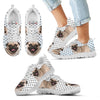 Pug Dog Black Dots Print Running Shoes For Kids-Free Shipping-Paww-Printz-Merchandise