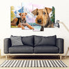 Airedale Terrier Print- Piece Framed Canvas- Free Shipping-Paww-Printz-Merchandise
