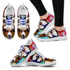 English Shepherd Dog Print Running Shoe For Women- Free Shipping-Paww-Printz-Merchandise