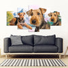 Airedale Terrier Print- Piece Framed Canvas- Free Shipping-Paww-Printz-Merchandise