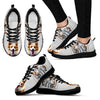 Customized Dog Print (Black) Sneakers For Womenn design by Siam Lie Liau-Free Shipping-Paww-Printz-Merchandise