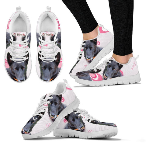 Amazing Customized Dog Print Running Shoes For Women-Express Shipping- Designed By Maria Chambers-Paww-Printz-Merchandise