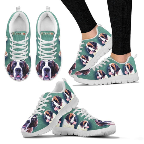 Amazing St. Bernard Dog-Women's Running Shoes-Free Shipping-Paww-Printz-Merchandise