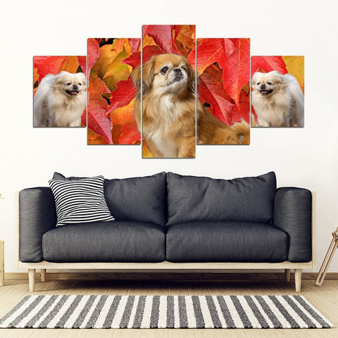 Pekingese Dog Print- Piece Framed Canvas- Free Shipping-Paww-Printz-Merchandise