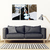 Bernese Mountain Dog Print 5 Piece Framed Canvas- Free Shipping-Paww-Printz-Merchandise