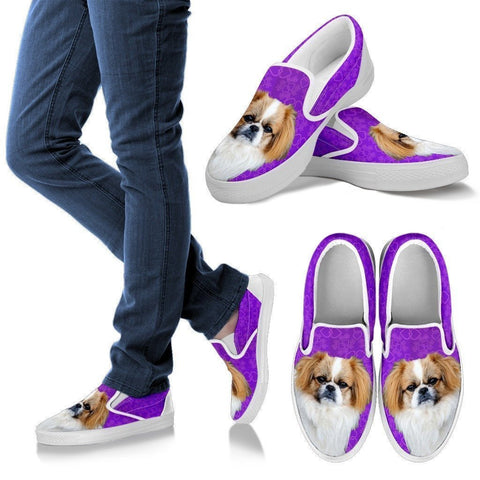 Pekingese Dog Print Slip Ons For Women-Express Shipping-Paww-Printz-Merchandise