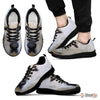 Central Asian Shepherd Dog (White/Black) Running Shoes For Men-Free Shipping-Paww-Printz-Merchandise