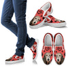 Valentine's Day Special-Irish Wolfhound Print Slip Ons For Women-Free Shipping-Paww-Printz-Merchandise