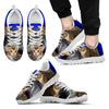 Serengeti Cat Print (White/Black) Running Shoes For Men-Free Shipping-Paww-Printz-Merchandise