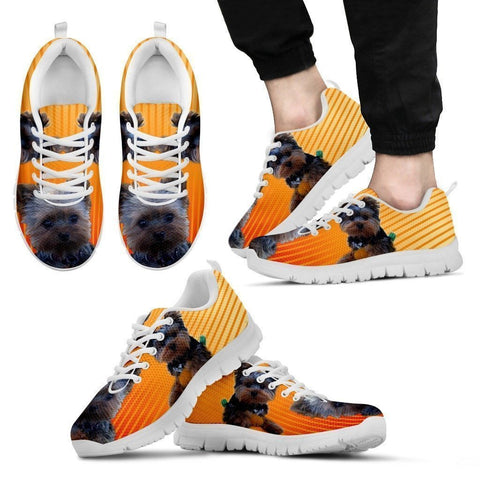 Blue Eyes Yorkshire Dog Running Shoes For Men-Free Shipping-Paww-Printz-Merchandise