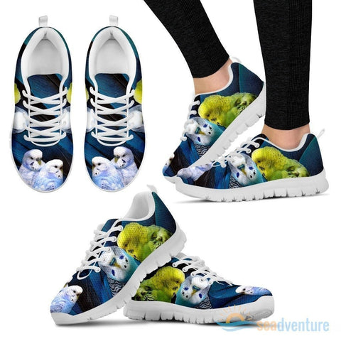 Budgerigars Parrot Print Running Shoe For Women- Free Shipping-Paww-Printz-Merchandise