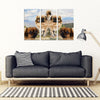 Tibetan Spaniel Print-5 Piece Framed Canvas- Free Shipping-Paww-Printz-Merchandise