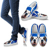 American Bulldog Print Slip Ons For Women- Express Shipping-Paww-Printz-Merchandise