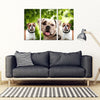 American Bulldog Print- Piece Framed Canvas- Free Shipping-Paww-Printz-Merchandise