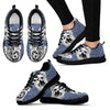 Yorkshire Sketch Print (Black/White) Running Shoes For Women-Free Shipping-Paww-Printz-Merchandise