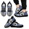 Yorkshire Sketch Print (Black/White) Running Shoes For Men-Free Shipping Limited Edition-Paww-Printz-Merchandise