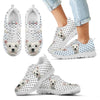 West Highland White Terrier Black Dots Print Running Shoes For Kids-Free Shipping-Paww-Printz-Merchandise